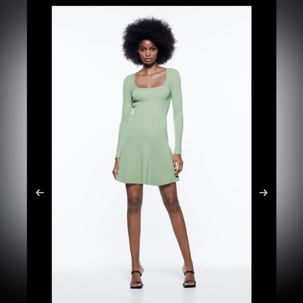 Zara green dress (L)